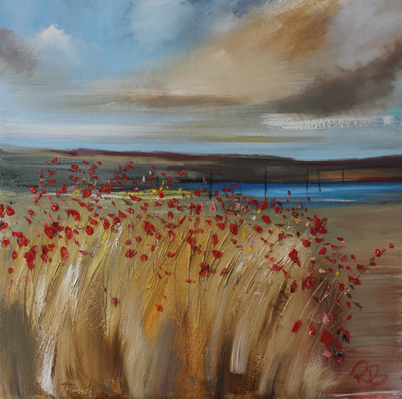 'A Gathering of Poppies' by artist Rosanne Barr